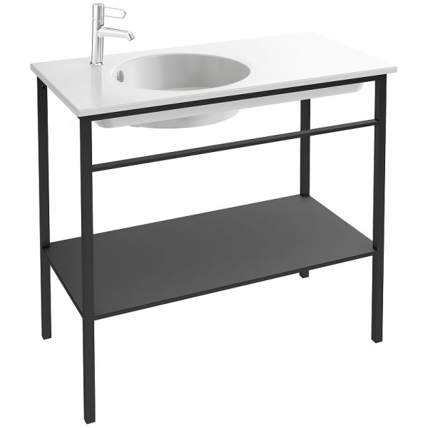 Раковина Jacob Delafon Odeon Rive Gauche, 100 см, керамика, белый, EXAU112-Z-00