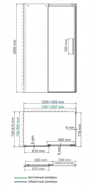 Душевая кабина WasserKRAFT Dinkel, 58R32