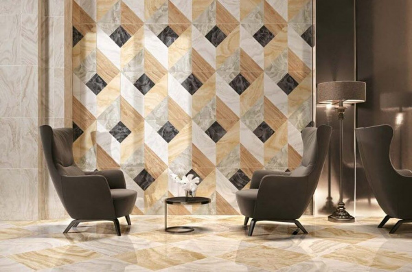 Мозаика настенная Atlas Concorde Supernova Onyx Ivory Chiffon Mosaic 30,5х30,5х0,85