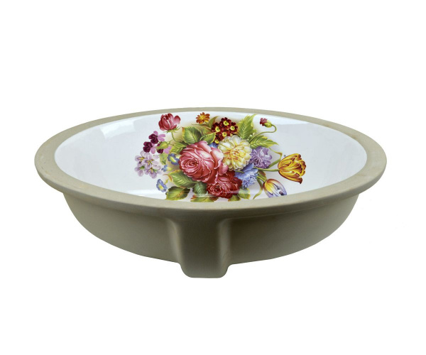 Раковина встраиваемая снизу Bronze De Luxe Alsace 490х400х21 мм, 1707
