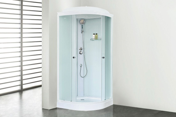 Гидромассажный бокс Royal Bath 90х90х217, белое/матовое стекло, белый профиль, RB 90HK5-WC
