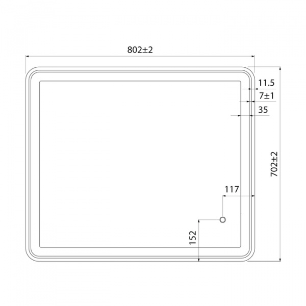 Зеркало IDDIS Cloud 80, CLO8000i98