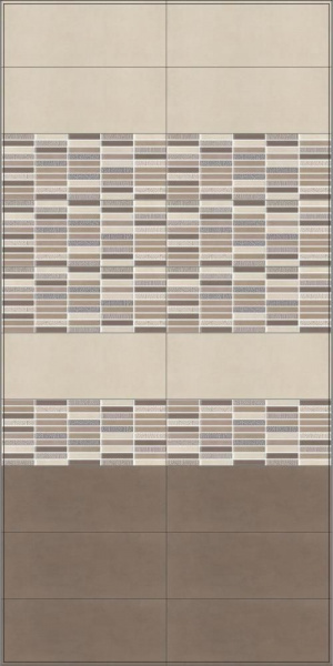 Плитка керамическая настенная Kerama Marazzi Параллель коричневый 20x50, 7178