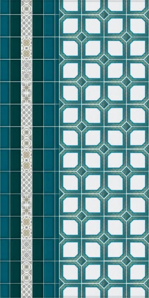 Декор Kerama Marazzi Клемансо 7,4х15 орнамент STG\A620\16000