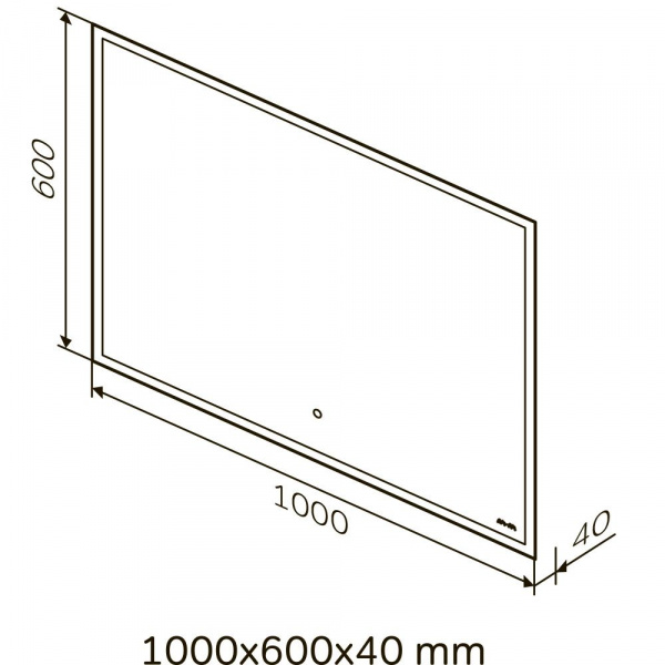 Зеркало AM.PM SPIRIT V2.0 100 см с LED-подсветкой M71AMOX1001SA