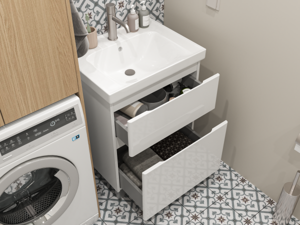 Тумба напольная Sanstar Riana 70 с раковиной Грейс 70