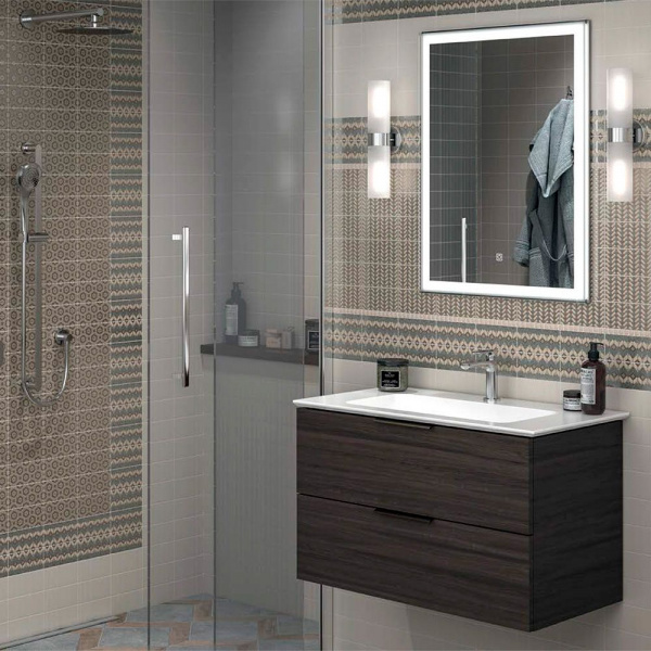 Раковина Kerama Marazzi Plaza/Плаза 55 с отверстием под смеситель и с крепежом, PLR.wb.55.02