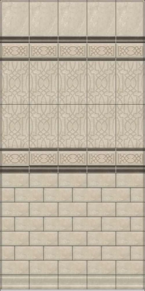 Плитка керамическая настенная Kerama Marazzi Эль-Реаль беж грань 20x9,9, 19052