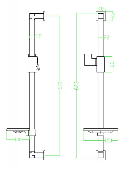 Стойка для душа Lemark, LM8069C