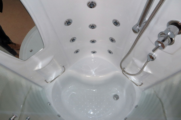 Гидромассажный бокс Royal Bath 100х100х217, прозрачное стекло, белый профиль, RB 100NRW-T