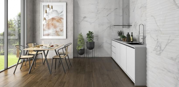 Керамическая плитка настенная Argenta Delta Level Gold 120 х 40